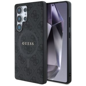 Kitos prekės Guess  Guess Leather 4G Colored Ring Classic Logo MagSafe Case Samsung Galaxy S25 Ultra black 