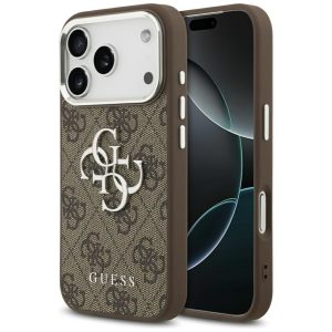 Muud kaubad Guess  Guess 4G Big 4G Classic Logo case for iPhone 17 Pro brown - silver 