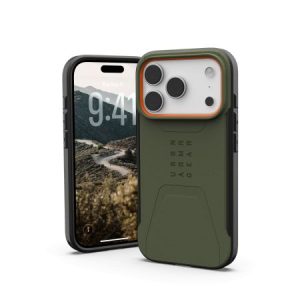 Kitos prekės UAG  UAG Civilian MagSafe case for iPhone 17 Pro - olive and orange 