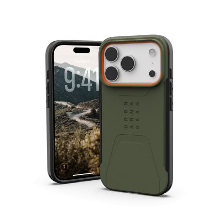 Muud kaubad UAG UAG Civilian MagSafe case for iPhone 17 Pro - olive and orange