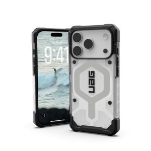 Kitos prekės UAG  UAG Pathfinder Clear MagSafe Case for iPhone 17 Pro - White and Gray 