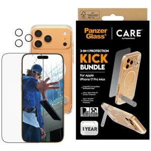Kitos prekės Panzer Glass  CARE by PanzerGlass Feature Kick 3in1 Case + Glass + Lens Protection Kit for iPhone 17 Pro 
