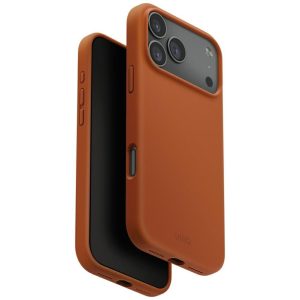 Kitos prekės UNIQ  Uniq Lino Case for iPhone 17 Pro Max Magclick Charging - Orange 