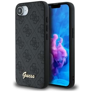 Muud kaubad Guess  Guess 4G Script Logo MagSafe case for iPhone 16e - black 