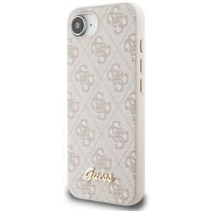 Muud kaubad Guess  Guess 4G Script Logo MagSafe iPhone 16e Case - Pink 