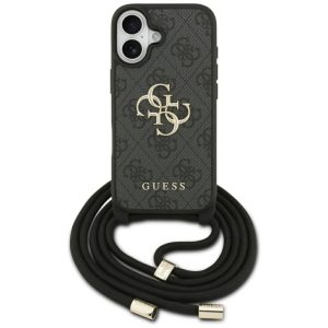 Muud kaubad Guess  Guess 4G Big Logo Cord Stap Crossbody Case for iPhone 17 - Black 