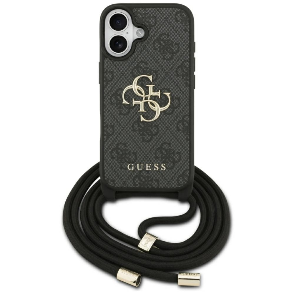 Muud kaubad Guess Guess 4G Big Logo Cord Stap Crossbody Case for iPhone 17 - Black