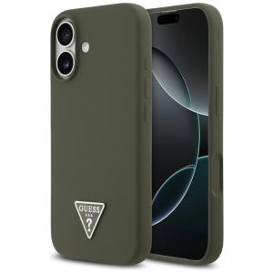 Kitos prekės Guess  Guess Silicone Triangle Logo MagSafe Case for iPhone 17 - Green 
