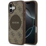 Citas preces Guess  Guess 4G Circle Classic Logo MagSafe case for iPhone 17 - brown 
