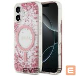 Citas preces Guess  Guess Resin Bottom Glitter MagSafe Case for iPhone 17 - Pink 