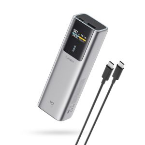 Muud kaubad Cuktech  Cuktech CUKP200NGLDG 55W 20000mAh Powerbank with Built-in USB-C Cable - Gray 