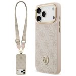 Muud kaubad Guess  Guess 4G Strass Logo & Big Strap Metal Buttons MagSafe Case for iPhone 17 Pro Max - Pink 