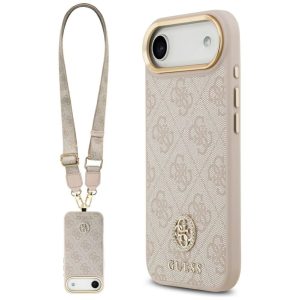Muud kaubad Guess  Guess 4G Strass Logo & Big Strap Metal Buttons MagSafe Case for iPhone Air - Pink 