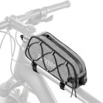 Kitos prekės Rockbros  Rockbros 30120045003 ROAD TO SKY bicycle bag for the top frame tube, waterproof, 0.7L - gray 