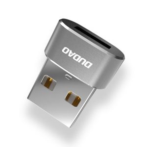Kabelis Dudao  Dudao adapter from USB Type-C to USB black (L16AC black) 