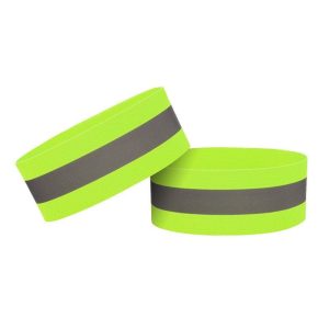 Kiti Hurtel  Reflective armband bicycle running Velcro 4cm yellow 