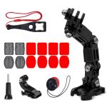 Citi Hurtel  GoPro set of helmet mounting accessories for GoPro, DJI, Insta360, SJCam, Eken sports cameras (GoPro Cycling Helmet Chin Holder) 