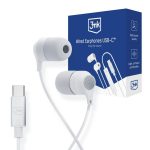 Other 3MK  USB-C 3mk Wired Headphones - white 