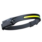 Cits mobilo telefonu aksesuārs Hurtel  LED headlamp with IPX4 motion sensor USB-C 1200 mAh - black 