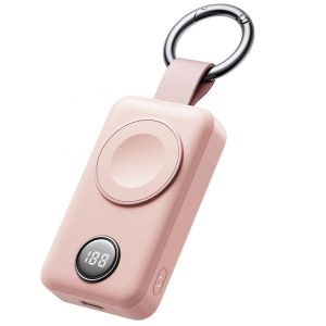 Väline aku Joyroom  Joyroom wireless power bank 2000mAh 3W for Apple Watch pink (JR-WQW01) 