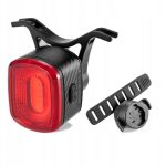 Dviračio priedas Rockbros  Rockbros Q2S LED Rear Bike Light with Smart Stop System + USB-C - USB-A Cable - Black 