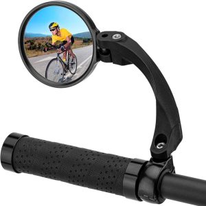 Jalgratta tarvik Rockbros  Rockbros 26210001003 rear-view left bicycle mirror - black 