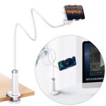 Авто держатель Ugreen  Ugreen universal holder stand phone holder tablet (up to 12cm wide) tripod lazy holder with flexible arm white (30488 LP113) White