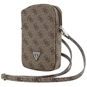 Kitas telefono priedas Guess  Guess Zip 4G Triangle bag - brown 