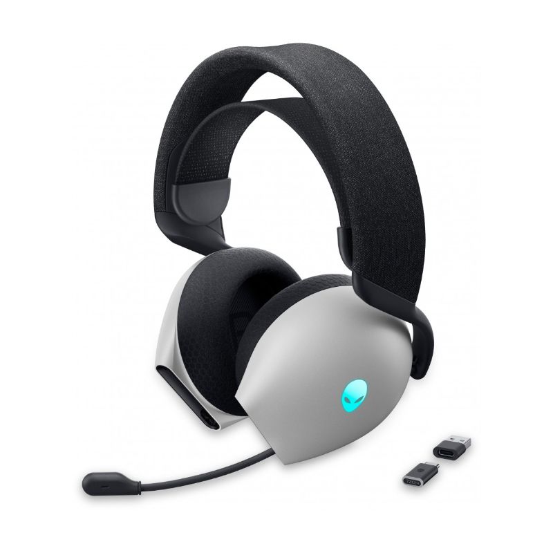 Wireless headphones Dell Alienware Dual Mode Wireless Gaming Headset - AW720H (Lunar Light)