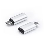 Üleminek OEM  Adapter Typ C (female) to Micro USB (male) silver 