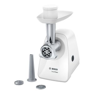 Lihaveski Bosch  | Meat mincer SmartPower | MFW2510W | White | 350 W | Number of speeds 1 | 2 Discs: 3.8 and 8 mm; Sausage filler accessory. 