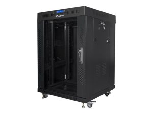 Serverid Lanberg  Rack cabinet 19" free-standing 15U/600x600 (flat pack) with glass door lCD V2, black | 