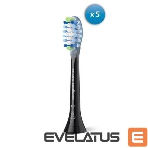 Dantų šepetėlis Philips  | Toothbrush Heads | HX9045/88 Sonicare Premium Plaque Defence | Heads | For adults | Number of brush heads included 5 | Black 
