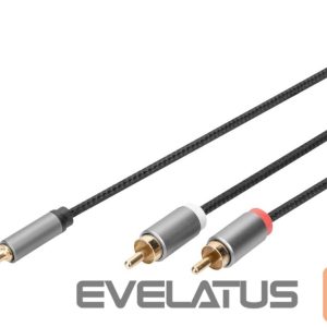 Cable Digitus  Audio adapter cable, 3.5 mm stereo jack to RCA | DB-510330-010-S 