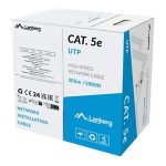 Cable Lanberg  | LAN Cable Cat.5E 305M Solid CCA Grey Fluke Passed | LCU5-15CC-0305-S 