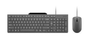 Datora tastatūra Lenovo  Accessories 310 USB-A Wired Combo - US English |  Keyboard and Mouse | Wired with Phone holder | EN 