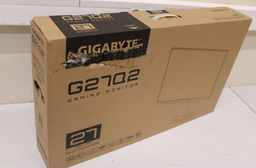 Monitorid Gigabyte SALE OUT. G27Q2 EK | 27 " | SS IPS | QHD | 16:9 | 200 Hz | 0.5 ms | 2560 x 1440 pixels | 350 cd/m² | HDMI ports quantity 2 | Black | Warranty 35 month(s) | DAMAGED PACKAGING, SCRTACHED ON THE SCREEN