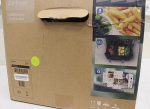 Galda grils Philips  SALE OUT.  Dual Steam Air Fryer | NA552/00 5000 Series | Power 2750 W | Capacity 9 L | RapidAir Plus | Black | DAMAGED PACKAGING 