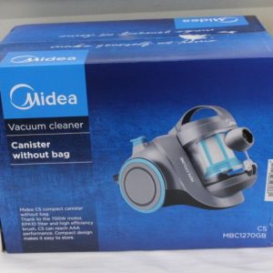 Tolmuimeja Midea  SALE OUT.  C5 MBC1270GB Vacuum Cleaner, Grey |  Vacuum Cleaner | C5 MBC1270GB | Bagless | Power 700 W | Dust capacity 1.5 L | Grey | DAMAGED PACKAGING 