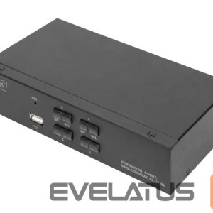 Server – muud tarvikud Digitus  KVM Switch, 4 Port, Single Display, 4K, HDMI | DS-12880 