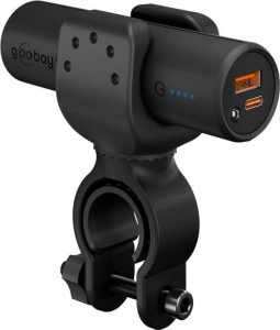 Väline aku Goobay  Bike Powerbank 5.0 with Reinforced Holder for Bicycle Handlebars | 60656 | 5000 mAh | Black 