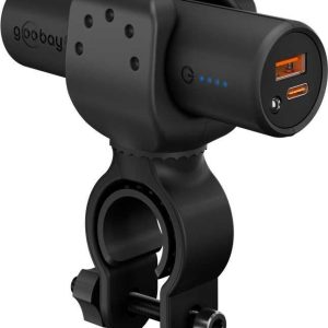 Väline aku Goobay  Bike Powerbank 5.0 with Reinforced Holder for Bicycle Handlebars | 60656 | 5000 mAh | Black 