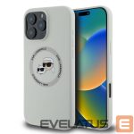 Чехол на заднюю панель Karl Lagerfeld - Karl Lagerfeld Liquid Silicone K&CH Heads MagSafe Case for iPhone 16 Pro Max Beige 