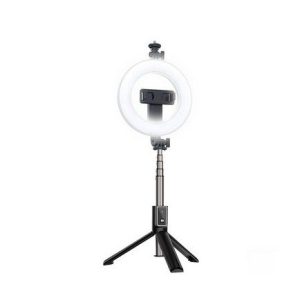 Selfie stick iLike  Selfie Stick - bluetooth remote control, tripod and ring lamp - P40D-2 Black