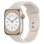 Smart watches Apple  Watch Series 8 GPS 45mm Aluminium Case with Sport Band Starlight