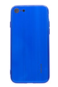 Nugarėlės dėklai Evelatus Apple iPhone 7/8/SE2020/SE2022 Water Ripple Full Color Electroplating Tempered Glass Blue