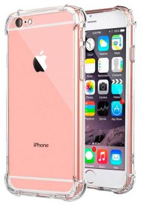 Nugarėlės dėklai Evelatus Apple iPhone 6/6S Military Shockproof Silicone Case TPU Transparent
