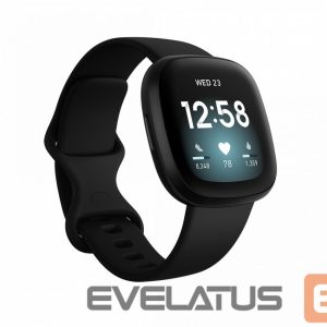 Išmanusis laikrodis Fitbit  Versa 3, Black Aluminum Black