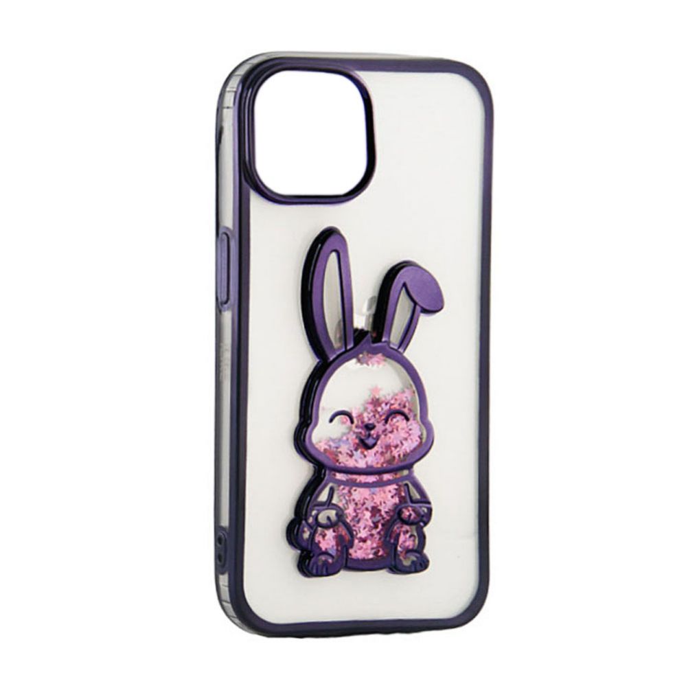 Aizmugurējais vāciņš iLike Apple iPhone 11 Silicone Case Print Desire Rabbit Purple