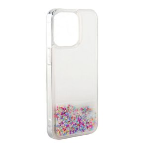 Aizmugurējais vāciņš iLike Apple iPhone 11 Silicone Case Water Glitter Rainbow